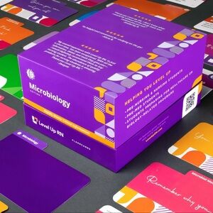 Microbiology Study Cards - Purple